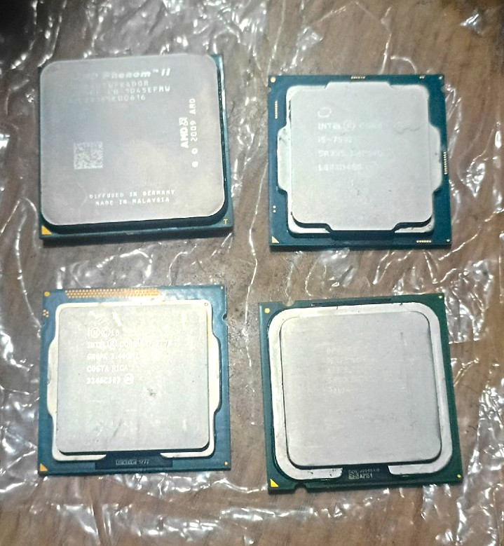 4 CPU Lot: Intel Core i5-7500, i7-3770, Pentium, AMD Phenom II