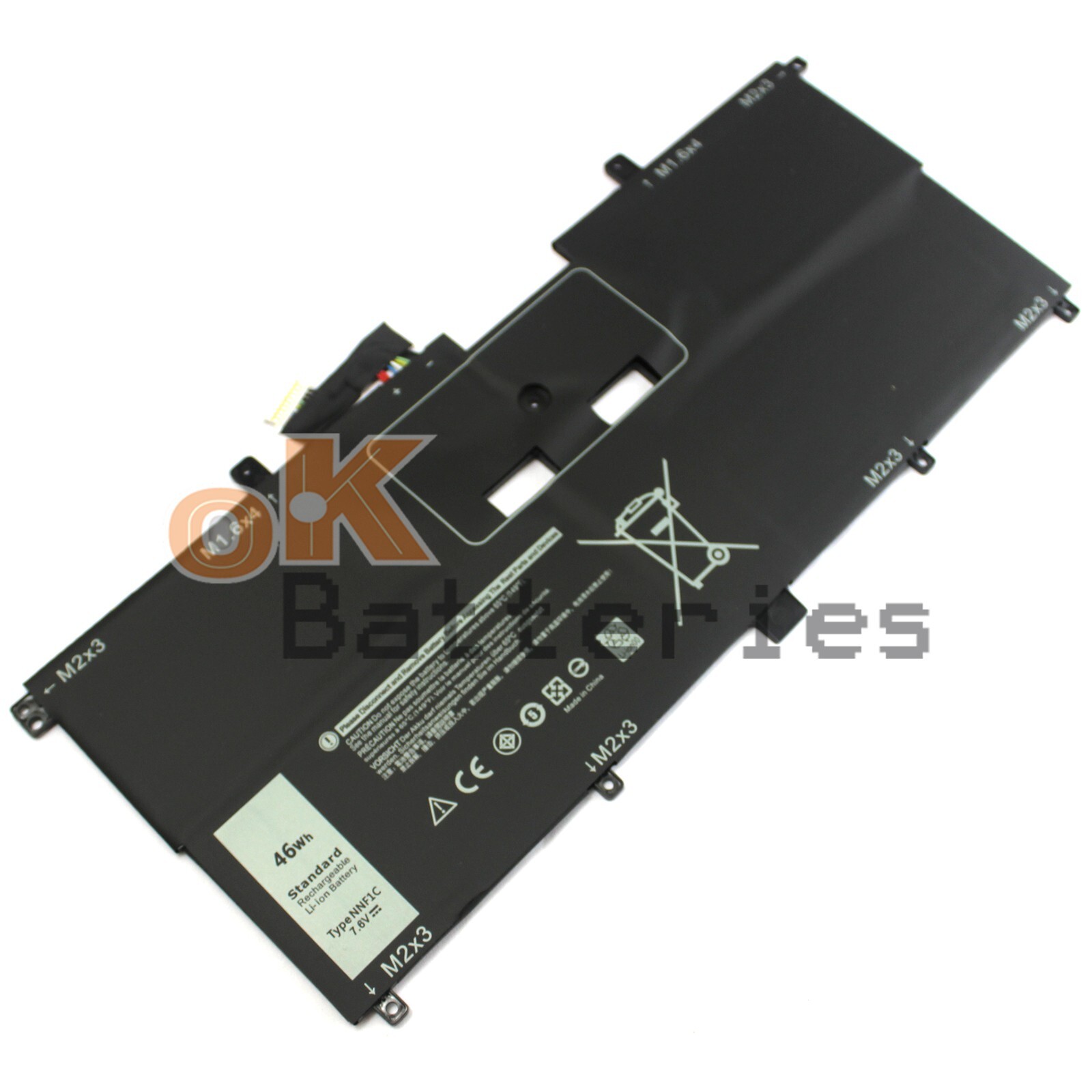 New NNF1C HMPFH NP0V3 46Wh Battery for Dell XPS 13 9365 2-in-1 D1605TS 451-BBXR