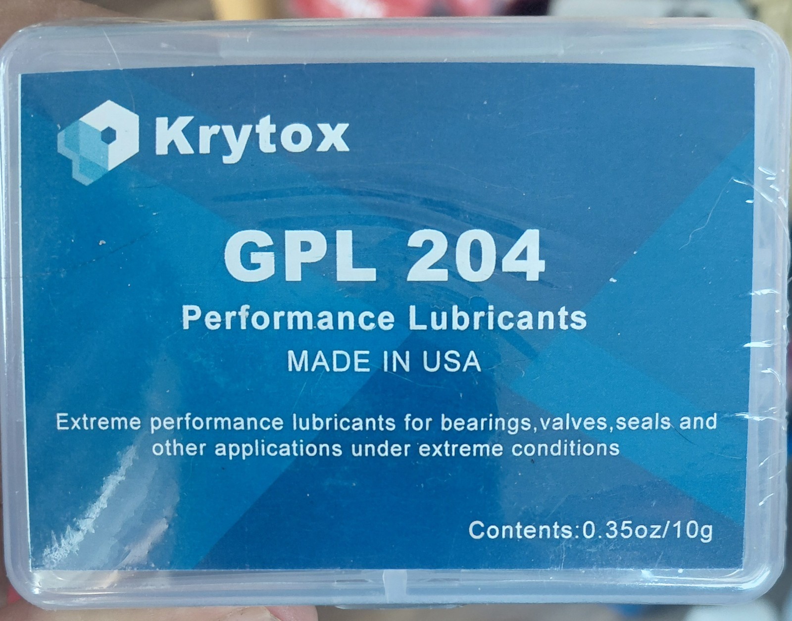 Krytox GPL 204 0.35oz. 10g Lube Mechanical Keyboards Bearings Valves New Sealed