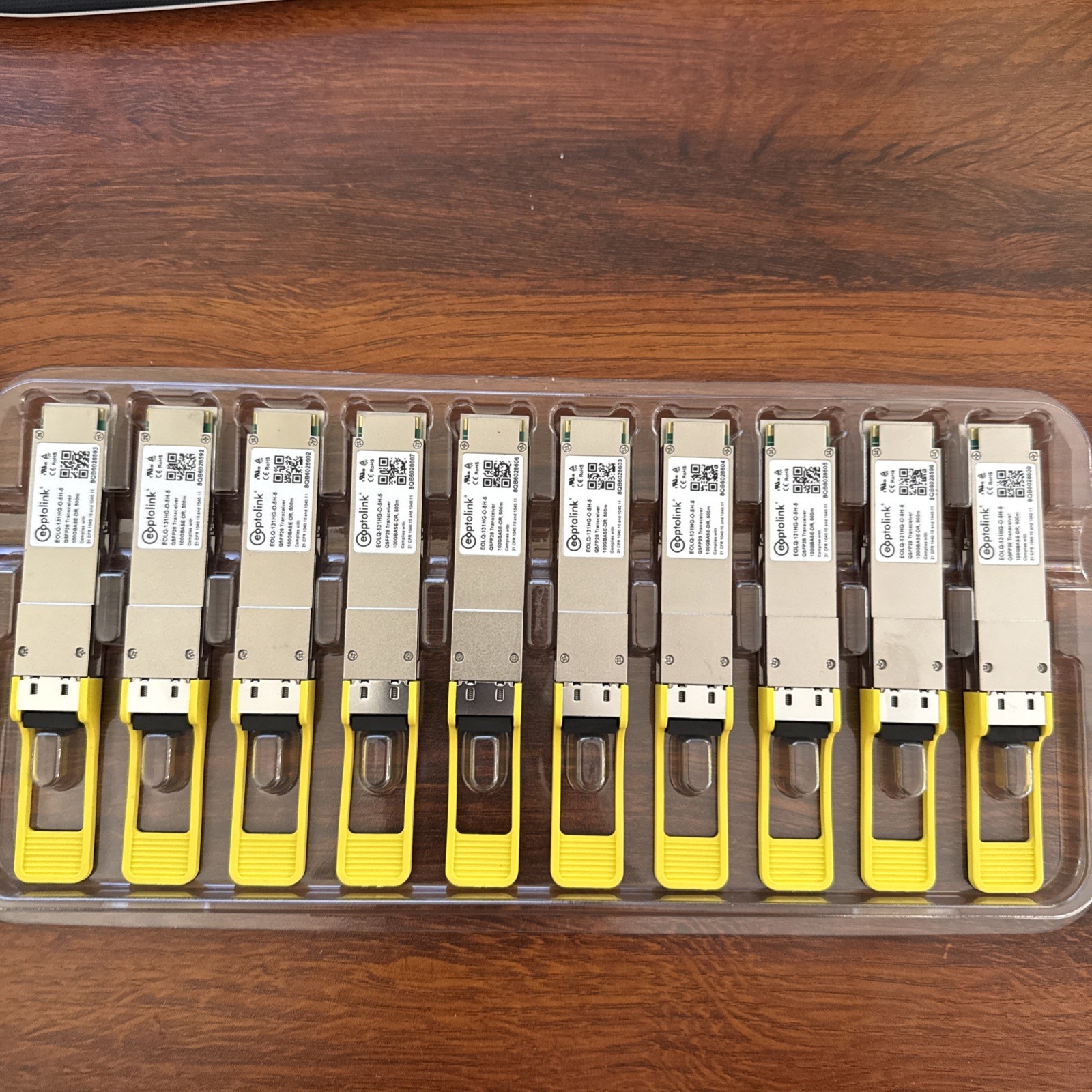 Eoptolink EOLQ-131HG-O-5H-5 100GBASE-DR QSFP28 500m LC SMF -  Lot of 10 - New