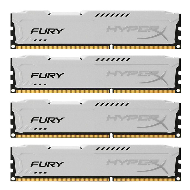 32GB (4 x 8GB) DDR3 1866 (PC3 14900) Gaming Memory HX316C10F/8 for Desktop White