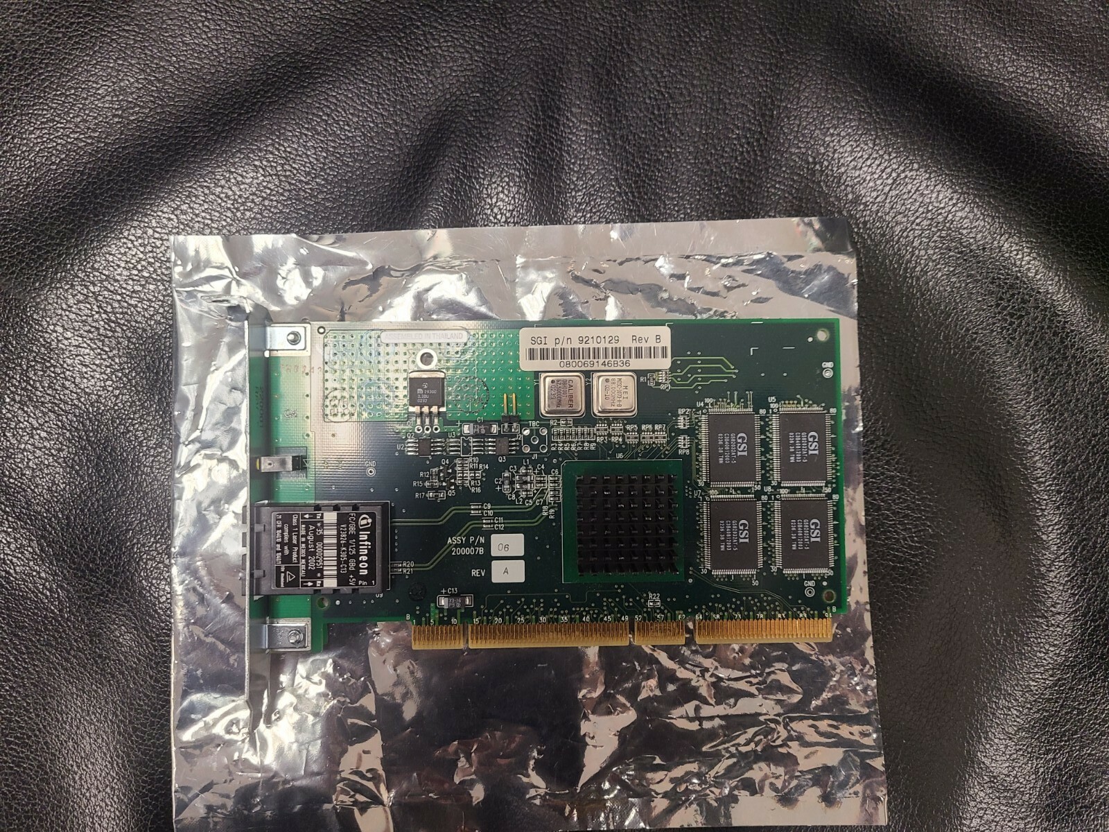 SGI 9210129  Rev B PCI SILICON GRAPHICS SG 013-2614-002 Fiber Channel Adapter