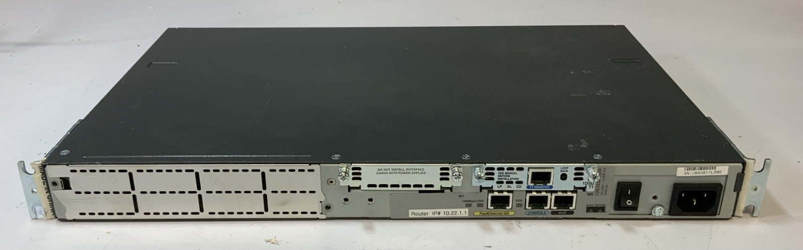Cisco 2600 XM Series Network Enterprise Router 47-13900-01, Black "W1D"