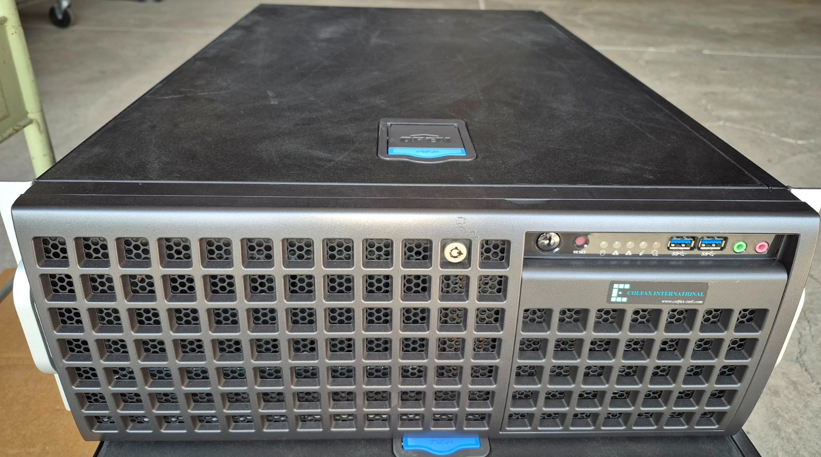 Supermicro 747-20 4U GPU Server Chassis, 2x PWS-2K04A-1R PSU's, Rails