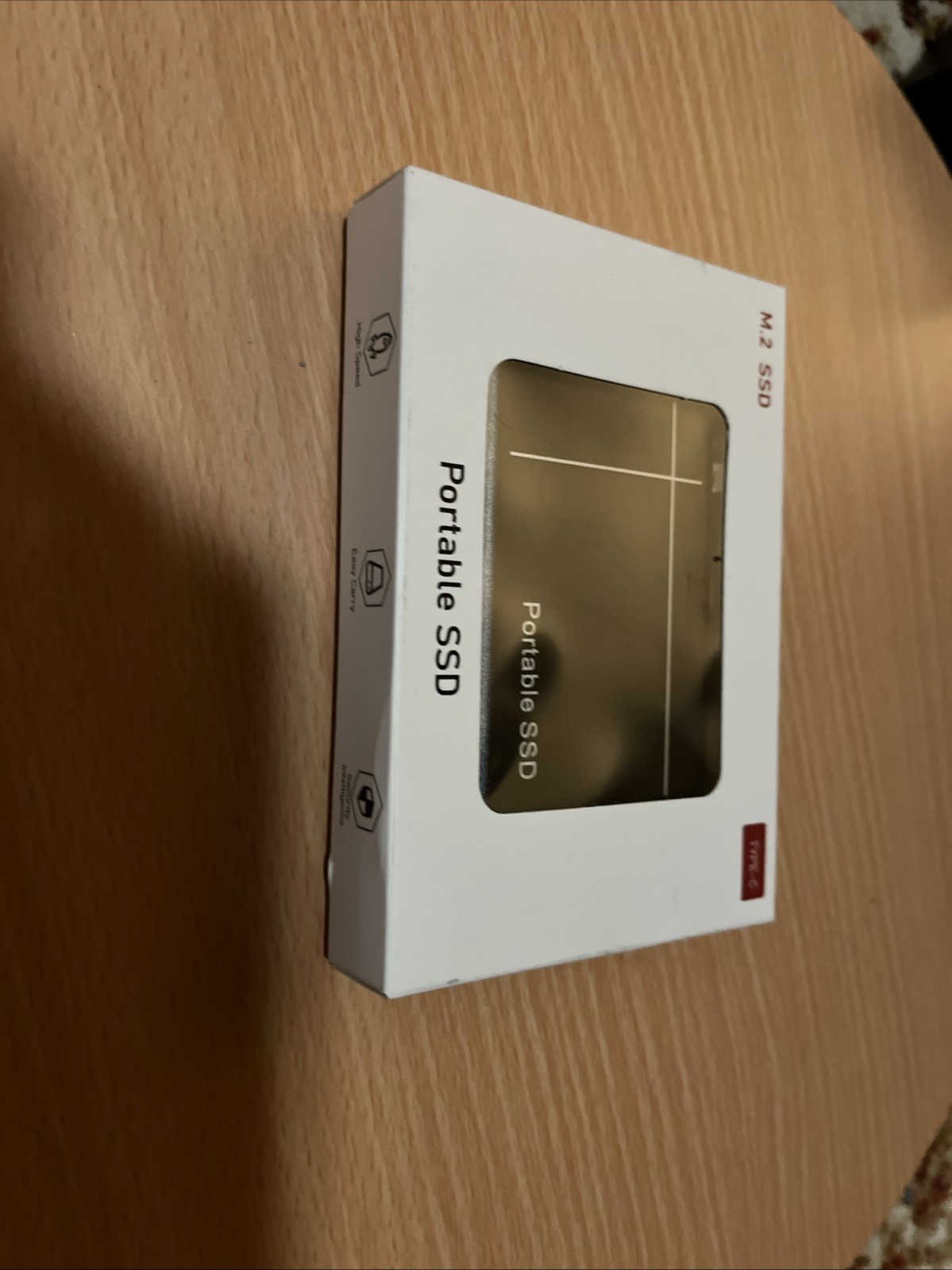 32TB Portable External SSD M.2 USB-C USB 3.1 Gen 1 OTG Black