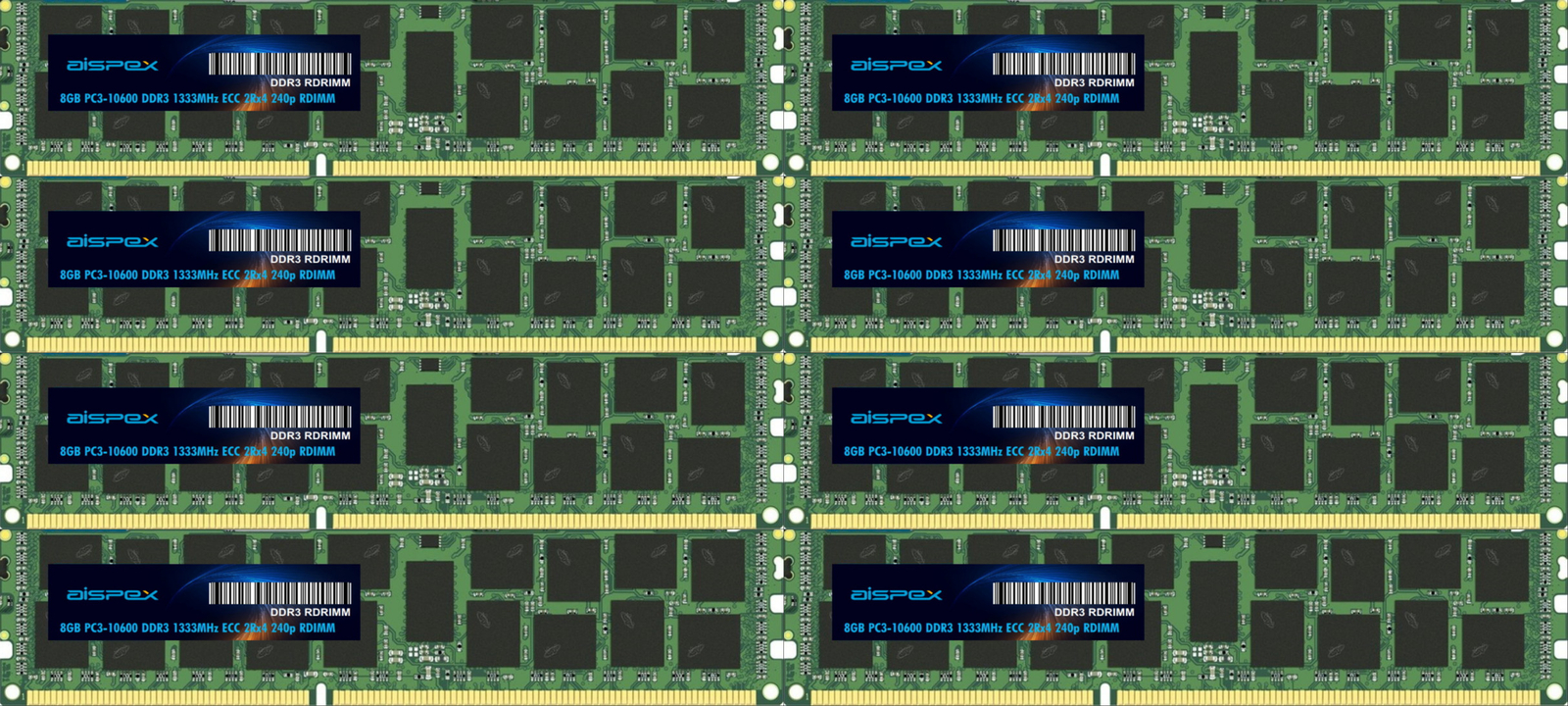 64GB (8X8GB) MEMORY FOR DELL POWEREDGE C1100 C2100 C6100 M610 M710 R410 R510