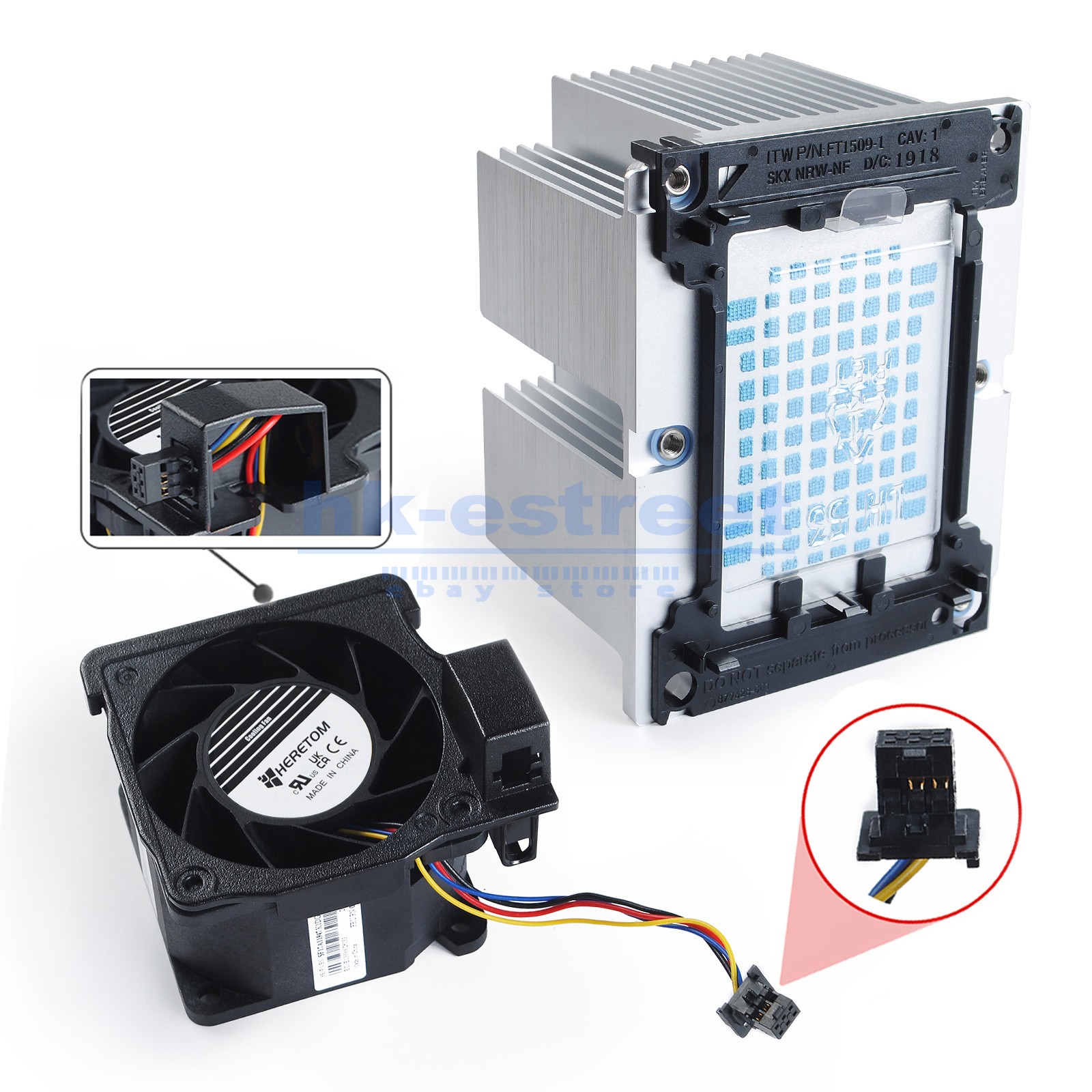 For Lenovo Thinksystem SR590 Heatsink 01KP655 with CPU backet & Fan 01KR062