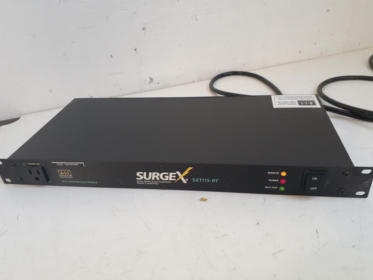 SurgeX SX1115-RT Rack Mount Power Conditioner Surge Eliminator 15A 9-Outlet