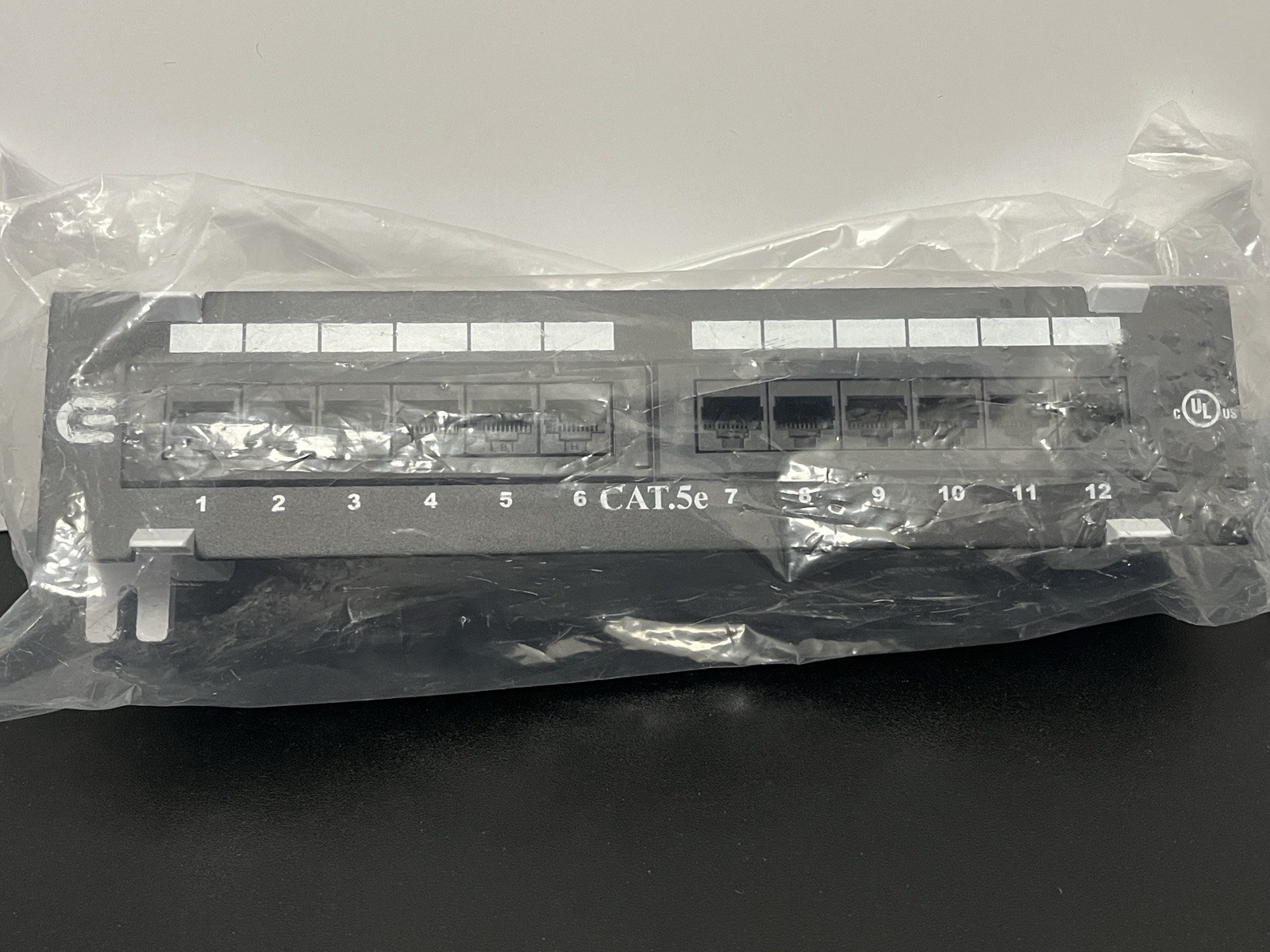 CE Commercial Electric CAT5e Mini Data Patch Panel 12 Port Bracket Sealed no box