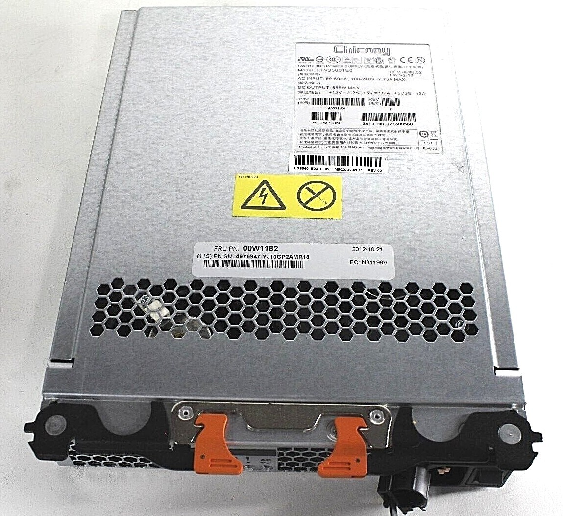 IBM 00W1182 HP-S5601E0 40022-04 585W POWER SUPPLY DS3500/DS3512//EXP3500 PSU