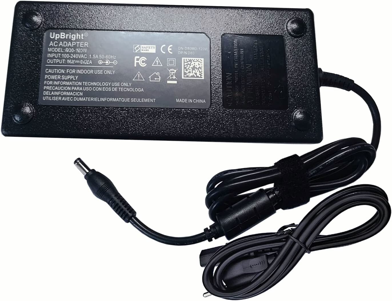 AC Adapter for LG 28'' 28MQ780 28MQ780-B 28MQ780-B.AEK DualUp Ultra Wide Monitor