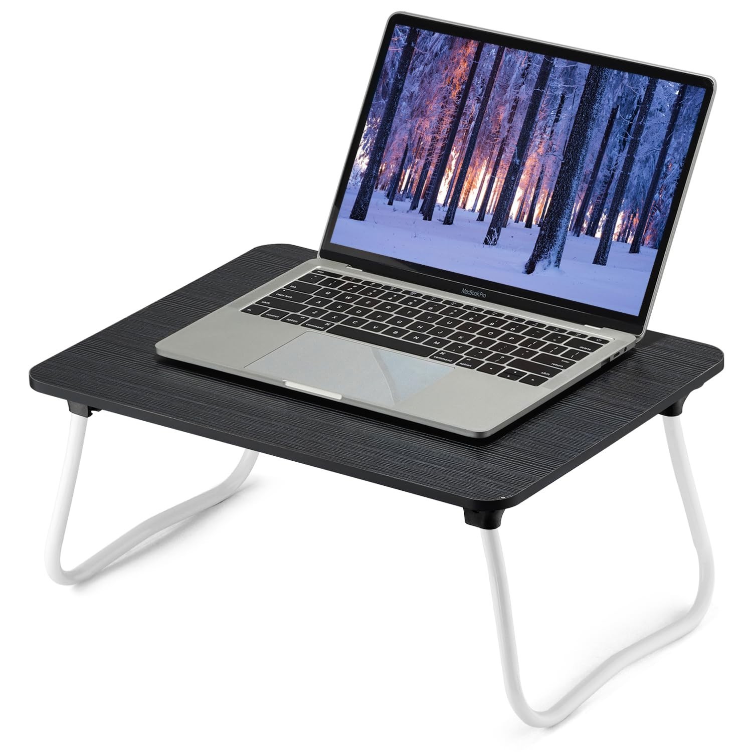 Foldable Laptop Bed Desk - Portable Lap Table for Breakfast, Picnic, Drawing, Co