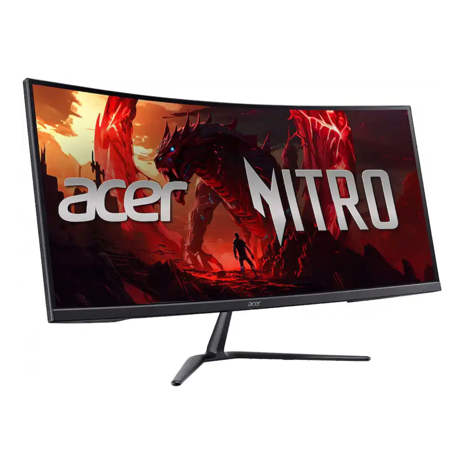Acer - Nitro Gaming 34” Curved QHD 180Hz 1ms FreeSync Premium Gaming Monitor