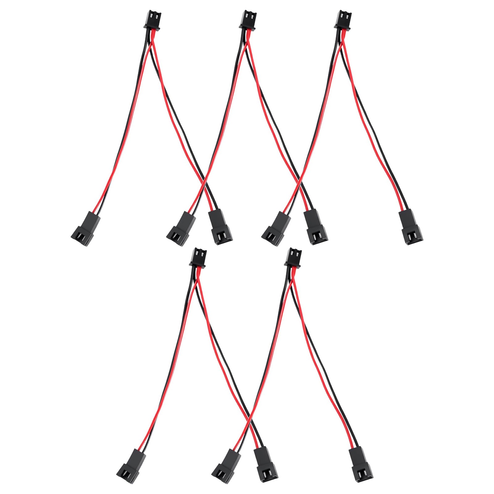 5PCS 3D Printer Mainboard Y Splitter, JST SM 2 Pin Male and Female