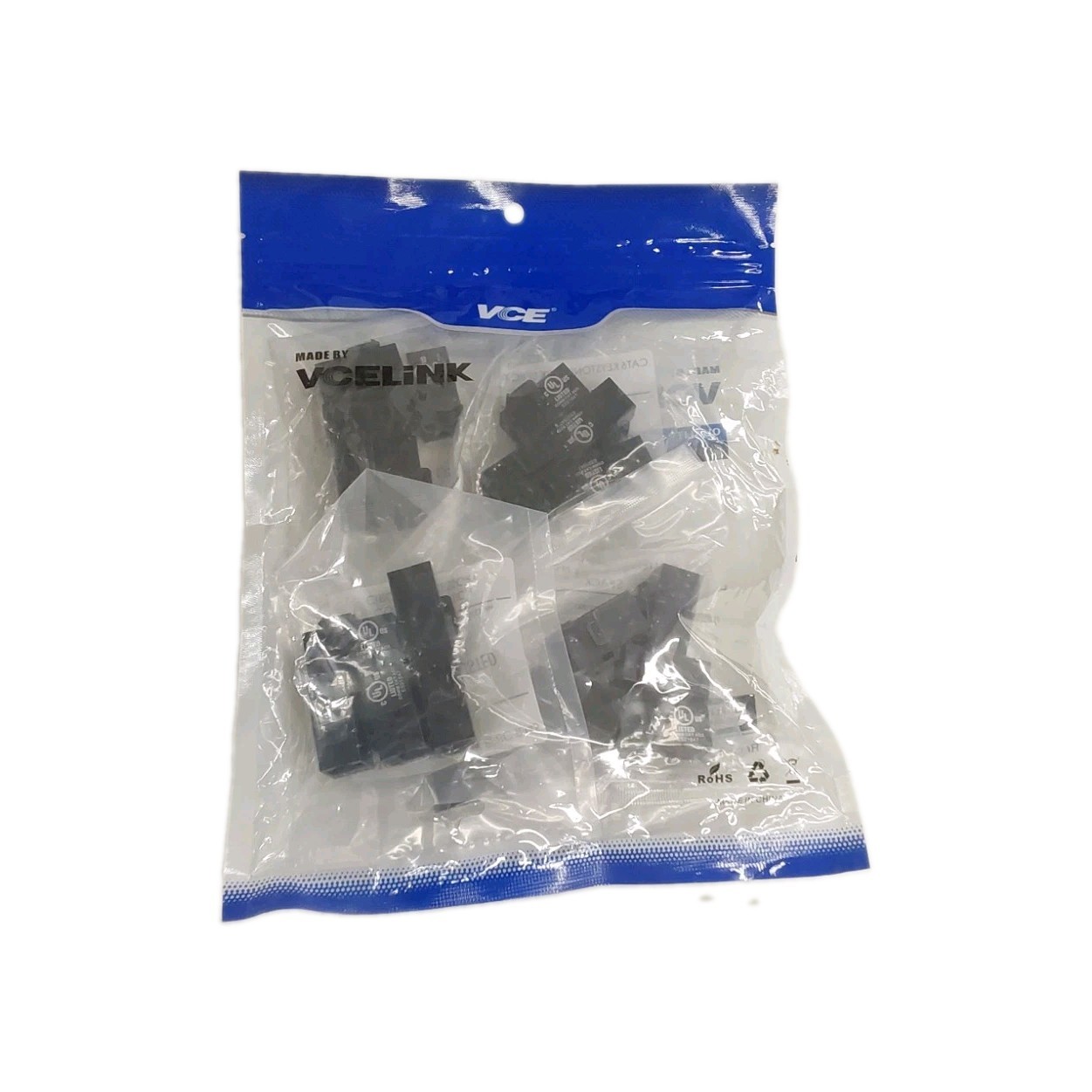 VCELINK Cat6 Ethernet Keystone Couplers Designed For RJ45 Female To Female Cable