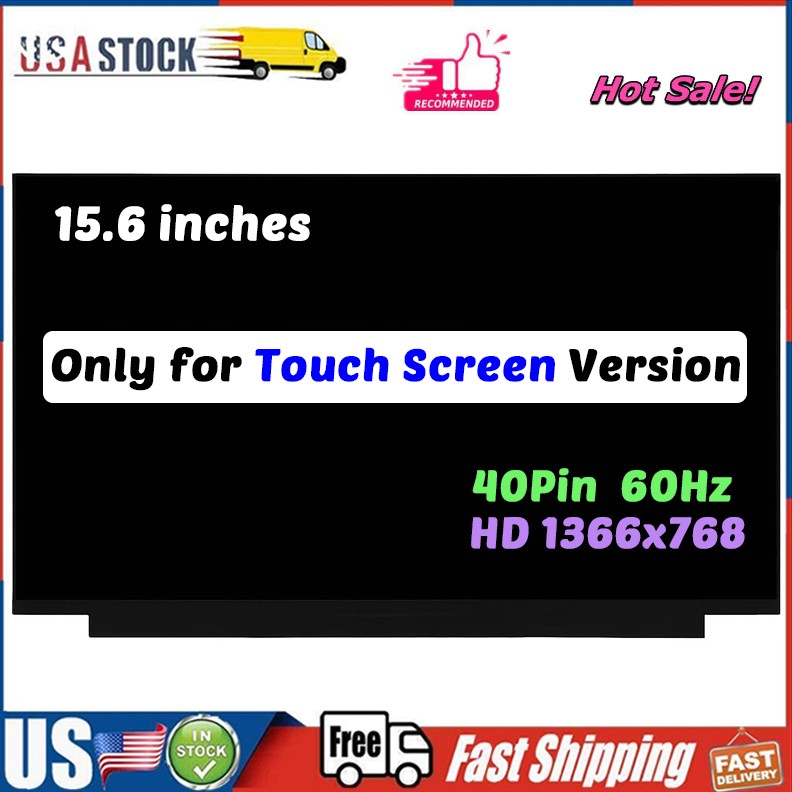 N41937-001 for HP 15-fc0065tg 15-fc0030tg LCD Touch Screen Display HD 40 Pin