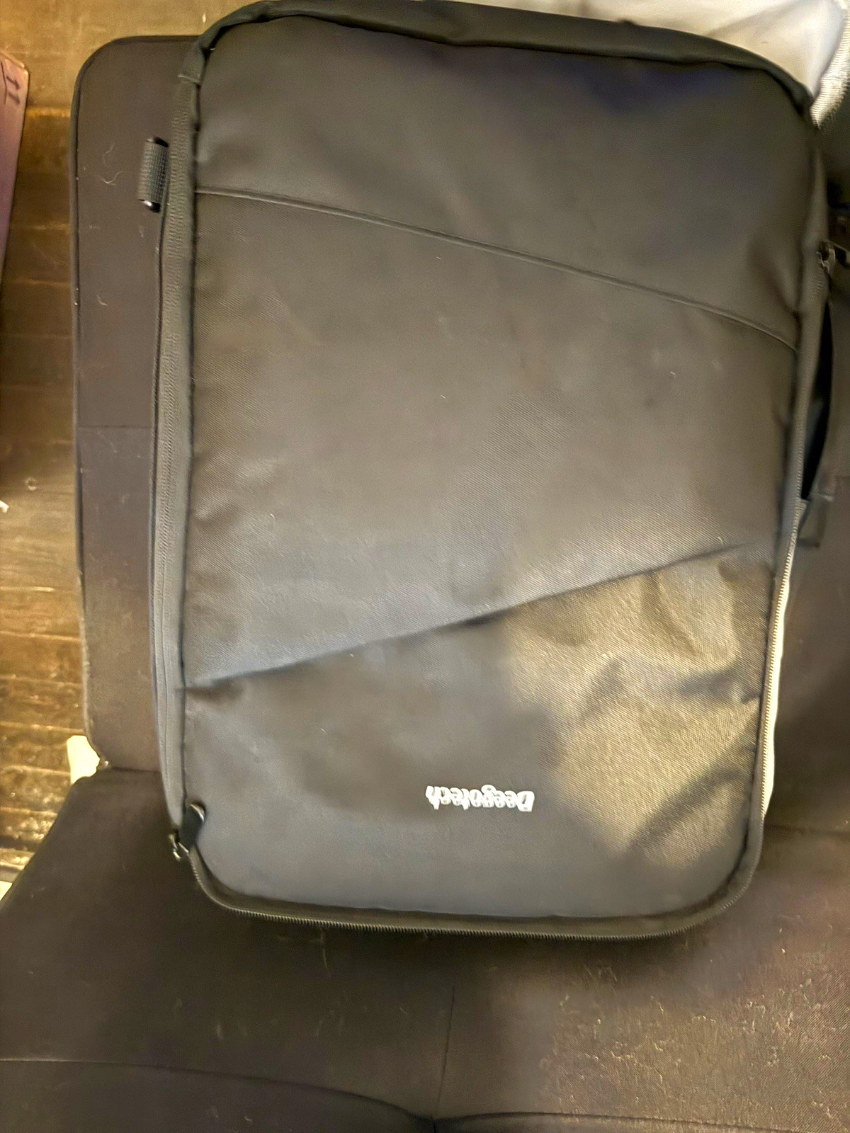 Bagsmart Black Polyester PS5/Laptop Backpack Padded Fits 15.6 in Solid