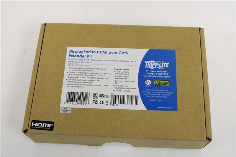 Tripp Lite B150-1A1-HDMI DisplayPort to HDMI -Cat5/6 Active Ext Kit- lot of 12x