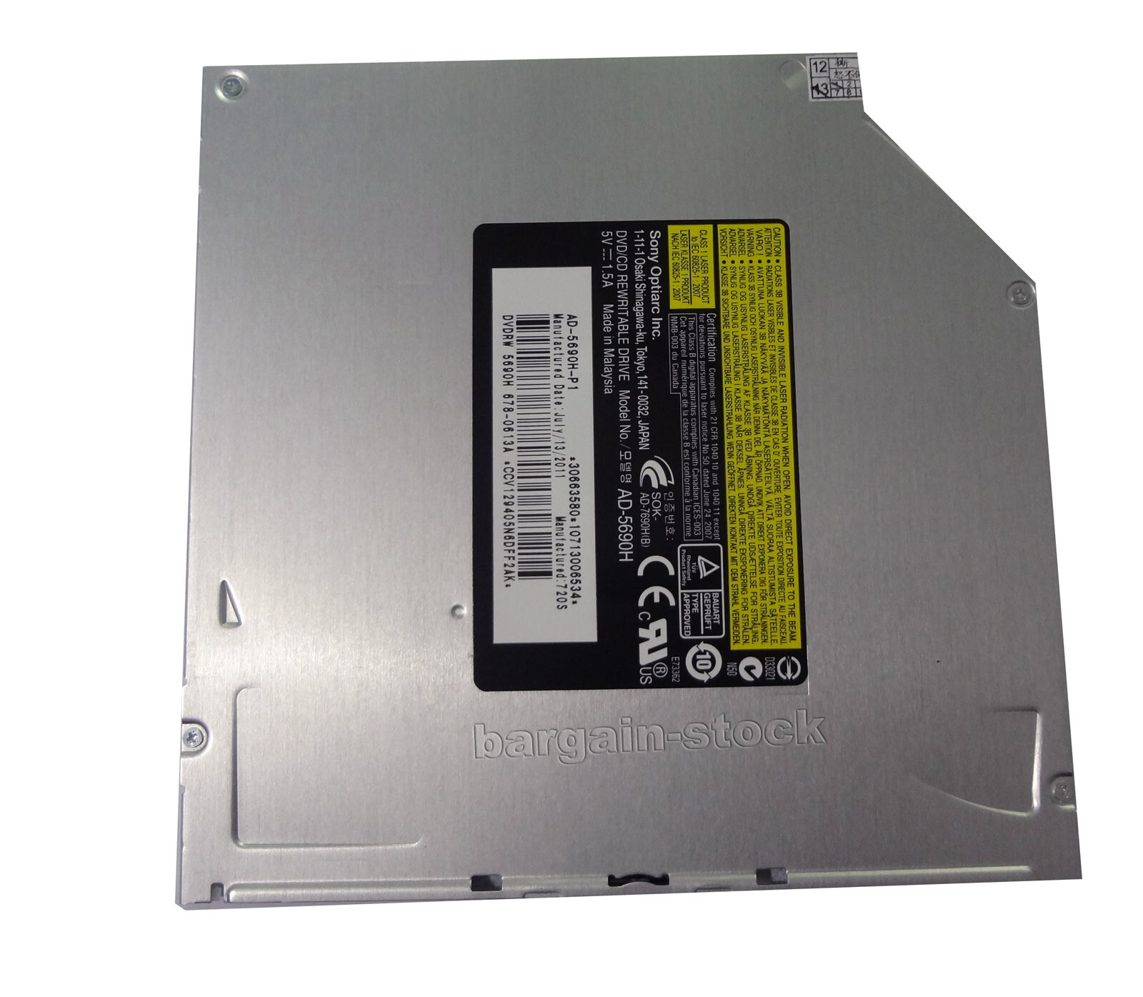 Sony Optiarc AD-5690H SATA Slot Load DVD RW SuperDrive Replace AD-5670S AD-5680H