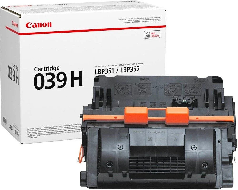 Canon 039H Genuine Original High-Yield Black Toner Cartridge Sealed