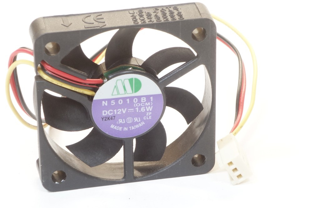 Motor One N5010B1 50x50x10mm Cooling Fan 3-Pin DC 12V 1.6W 5600rpm