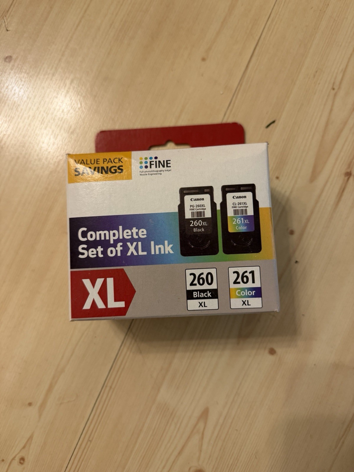 NEW CANON COMPLETE SET OF XL INK -PG 260XL BLACK/CL 261XL COLOR 3 Available