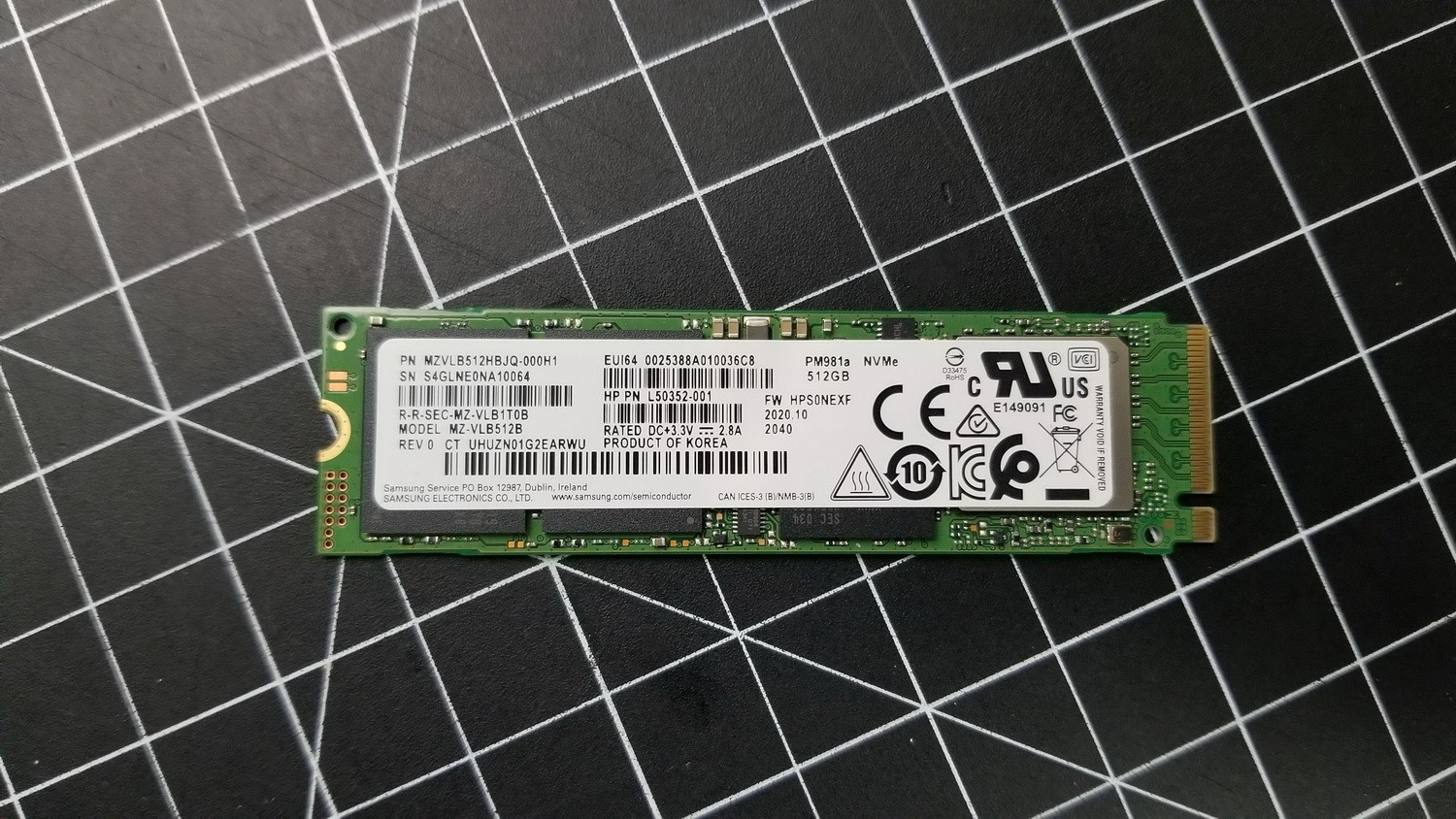 Samsung 512GB m.2 SSD Solid State Drive MZVLB512HBJQ-000H1 MZ-VLB512B