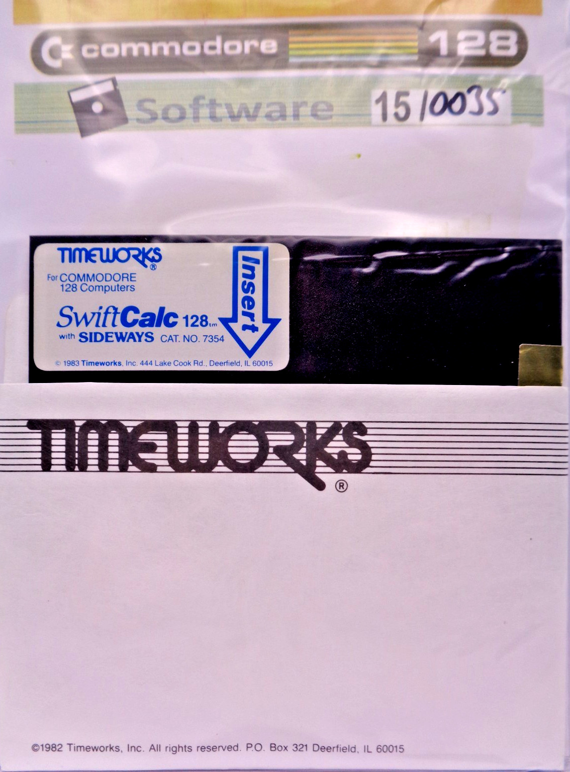 COMMODORE 128 -- SWIFTCALC (TIMEWORKS - DISK)