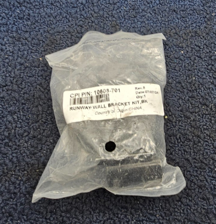 CPI 10608-701 Runway Wall Bracket Hardware 1.7" x 2.2" x 1.5" Cable Runway