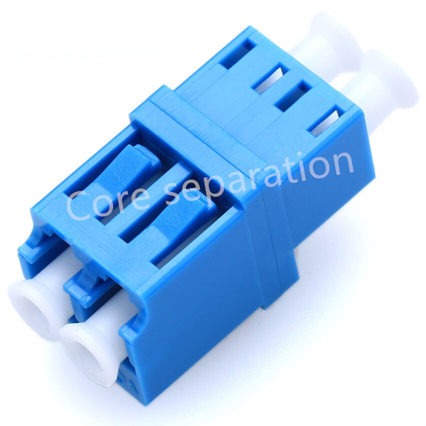 6Pcs LC-LC Duplex Fiber Coupler Flange Fiber Optical Adapter Connector LC to LC