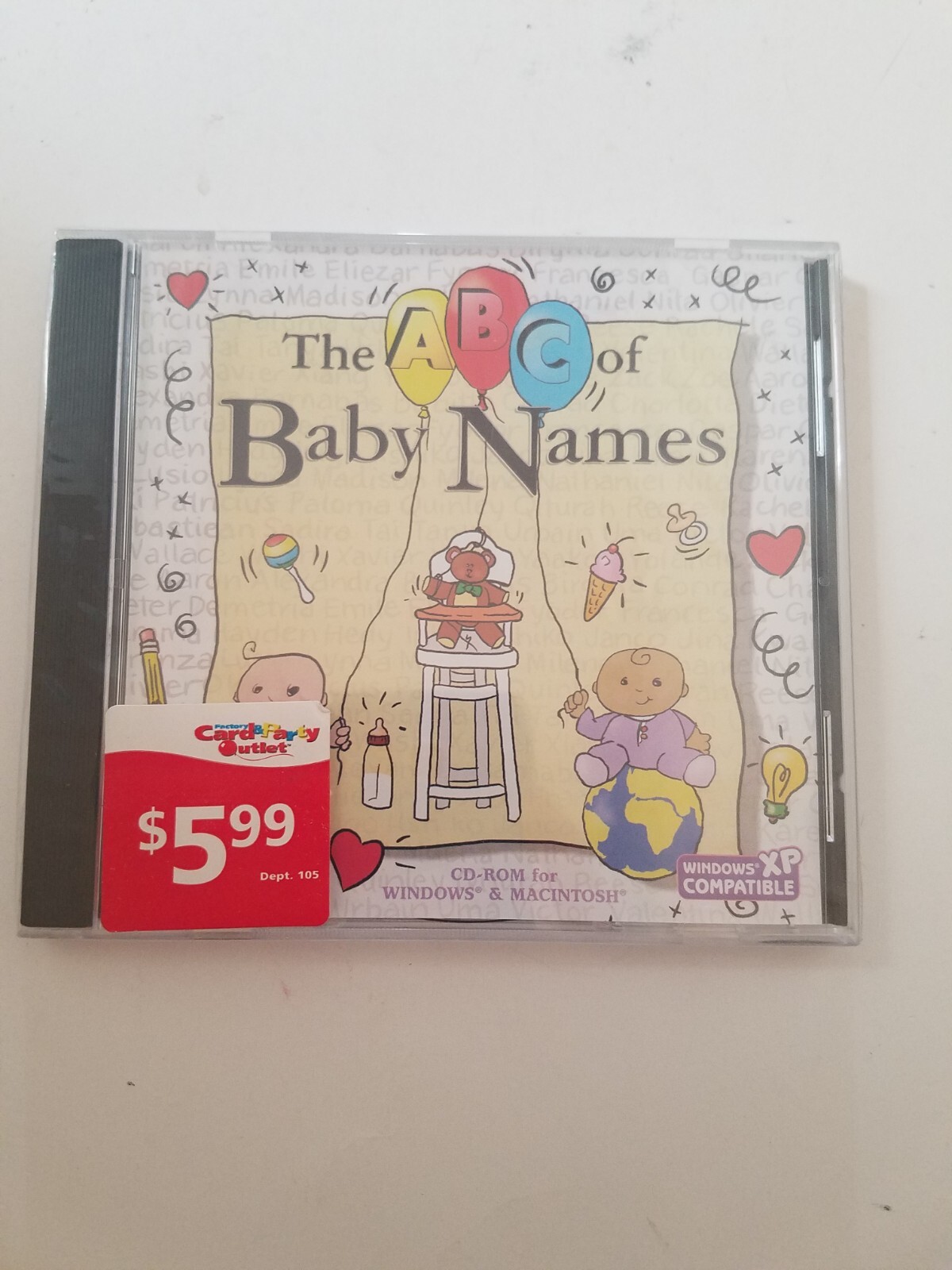 The Abc Of Baby Names (PC, Program) Windows XP compatible new tub2. 