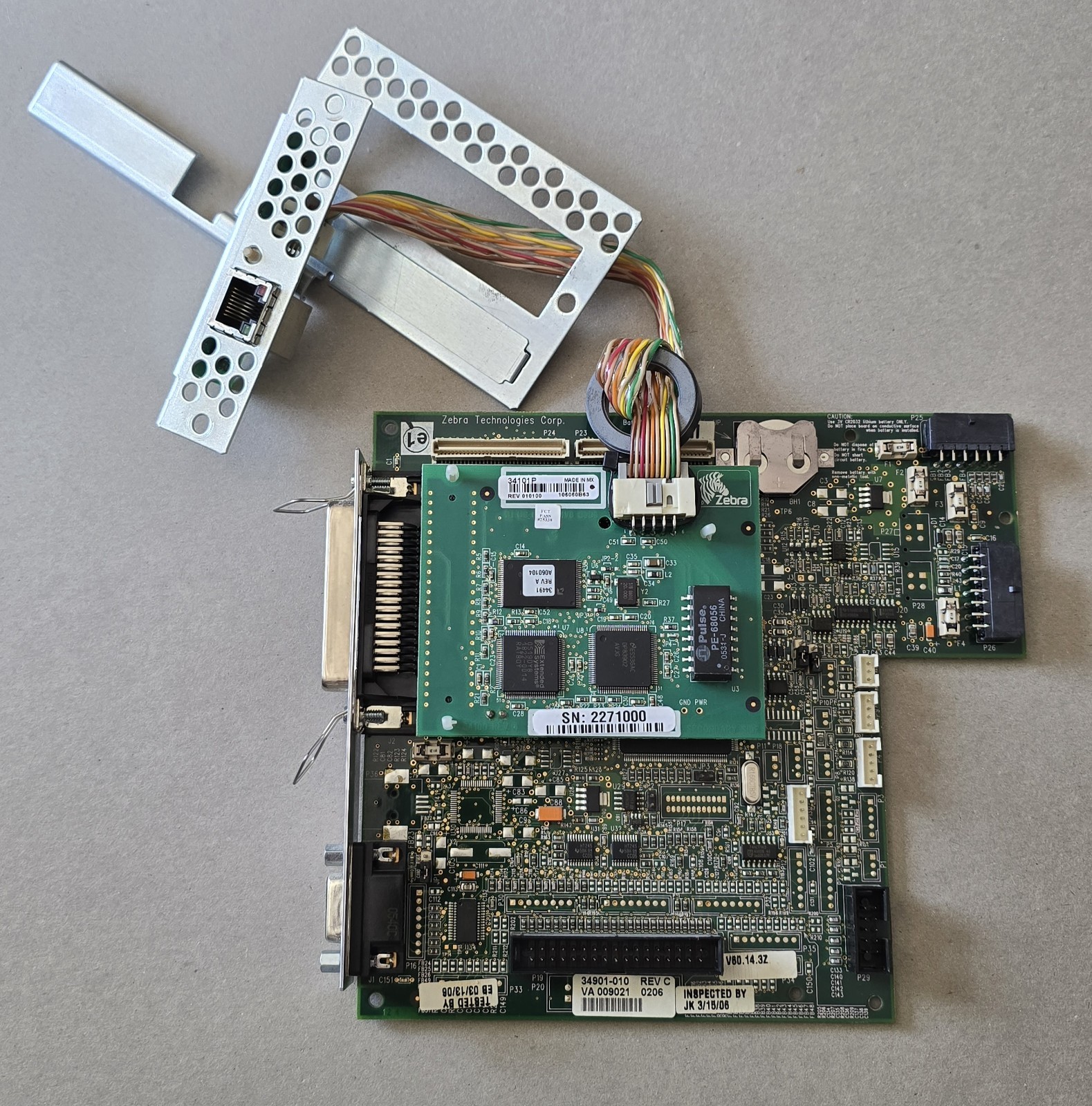Main Logic Board for Zebra Z4M Plus Z6M Plus Thermal Printer 34901-010 34100-001
