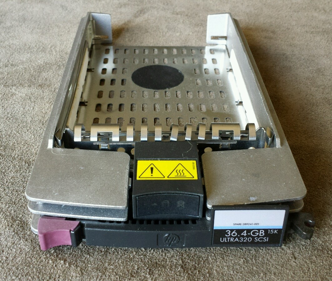 HP Proliant Hard Drive Caddy Tray 36.4GB 15K 15000rpm Ultra320 SCSI 289241-001