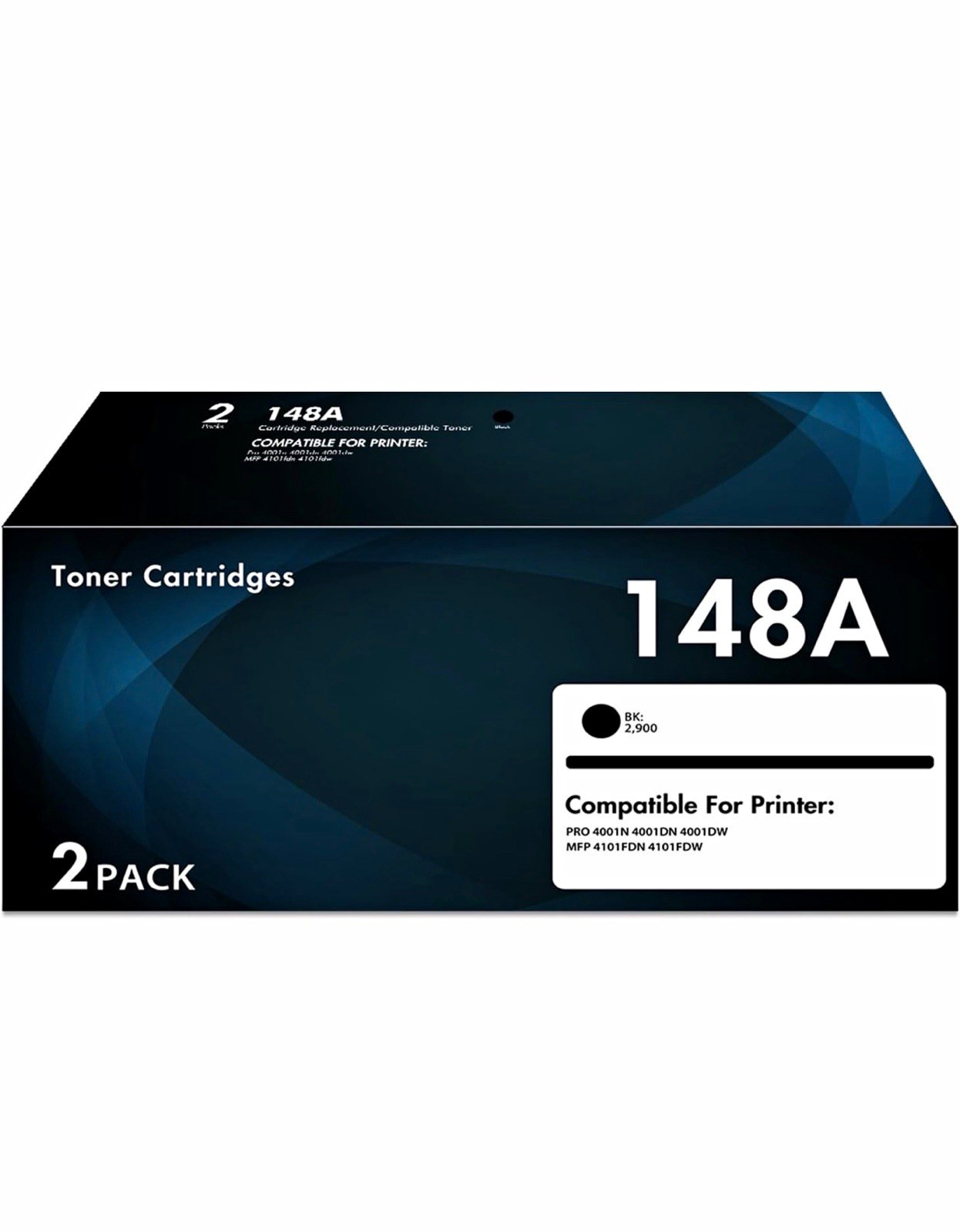 148A W1480A Compatible Laser Toner 2-Pack Black for HP Pro 4001dn 4001dw