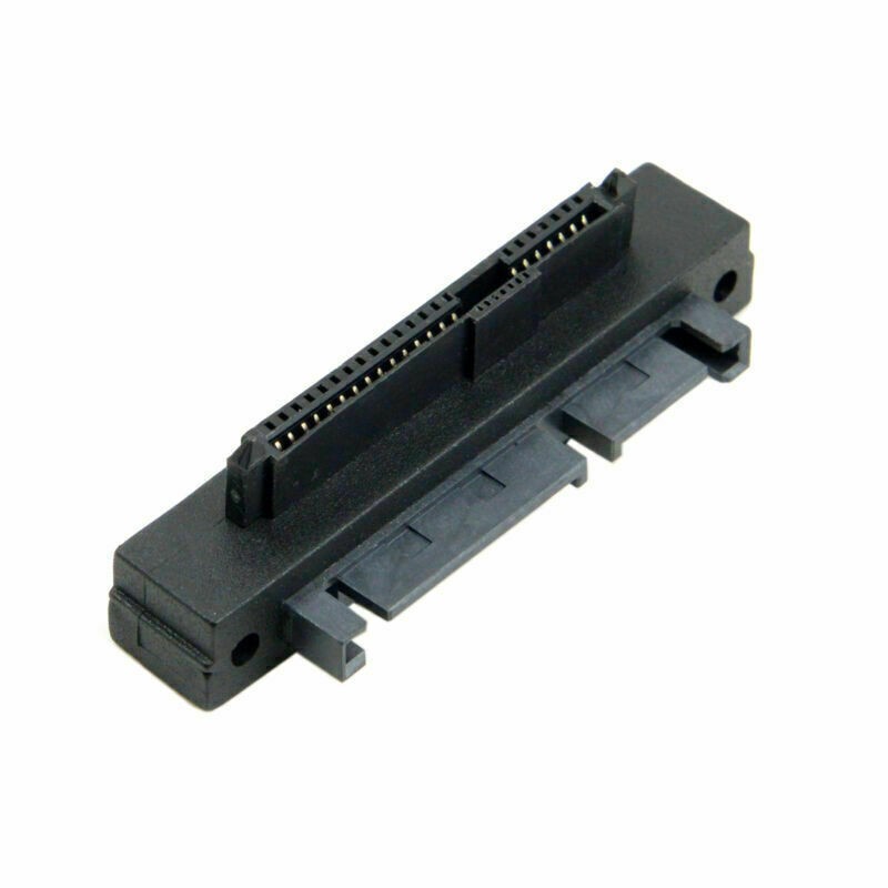 NFHK SFF-8482 SAS 22Pin to 7+15Pin SATA Hard Disk Drive Raid Adapter 90D Angled