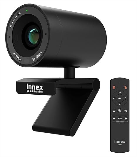 Innex C570 Webcam 4K 120 Degree Wide Angle, AI Tracking, Auto Framing, ePTZ #SG