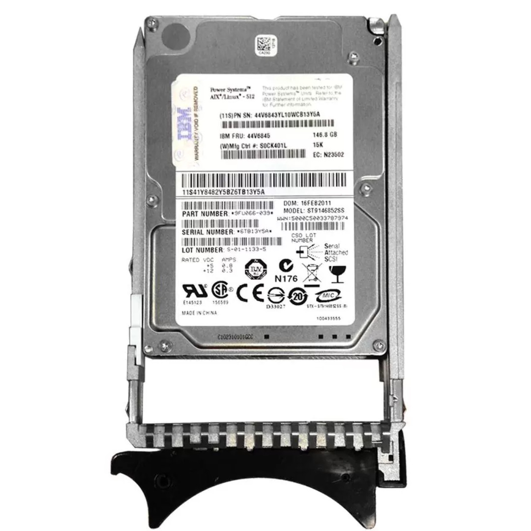 IBM 146.8GB 15K SAS 6Gb/s 2.5" SFF HDD 44V6845 ST9146852SS