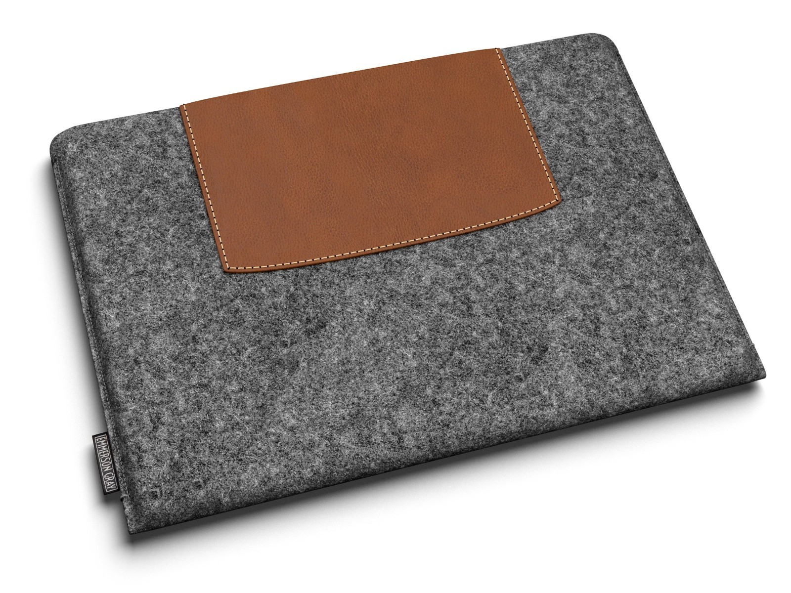 Felt sleeve for MacBook Air *ALL MODELS* with leather, UK made, PERFECT FIT