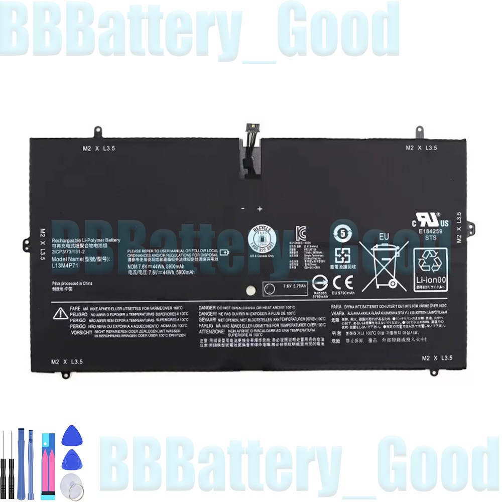 New 44Wh L14S4P71 L13M4P71 Battery for Lenovo Yoga 3 Pro 1370 5Y71 5B10K10181