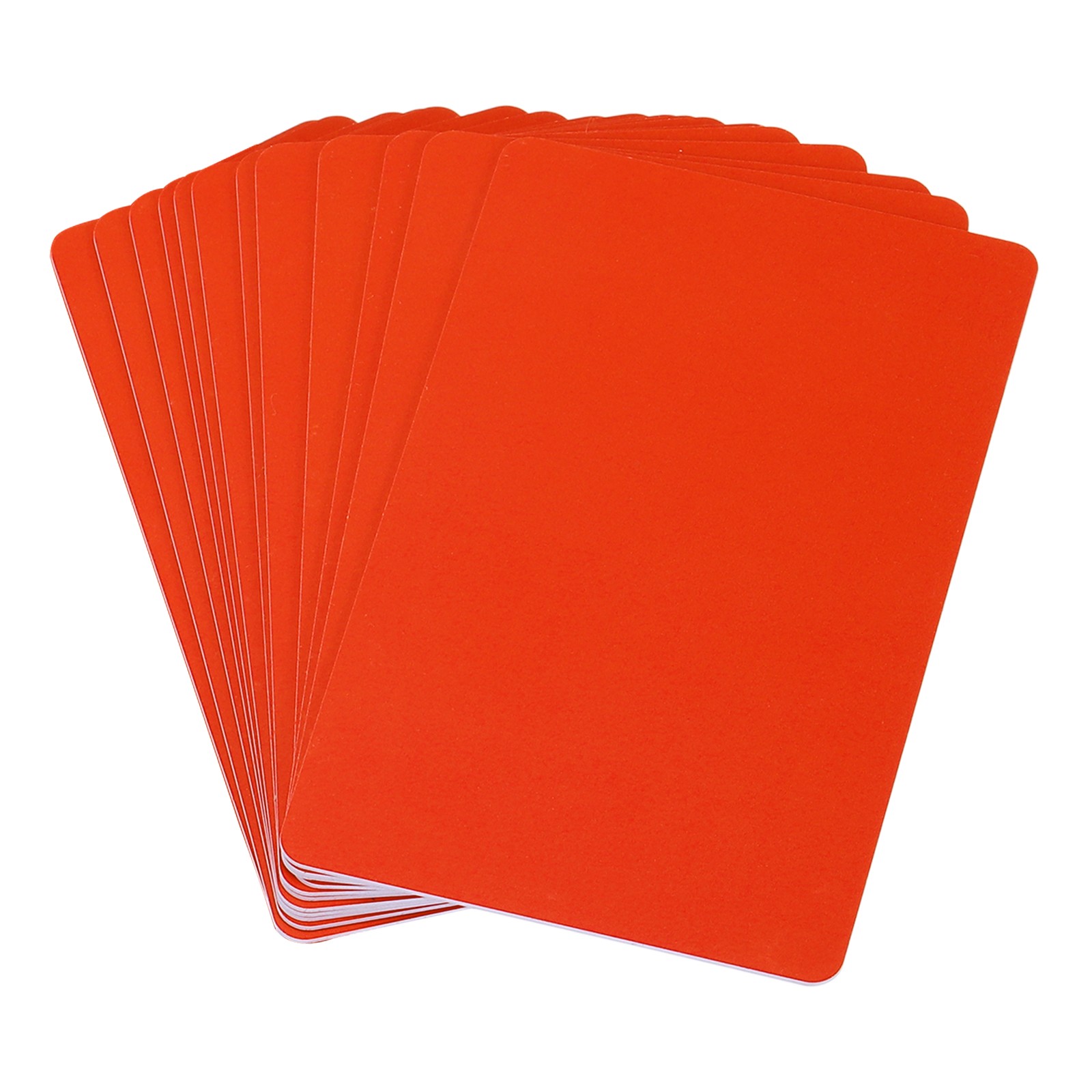 12 Pcs Plastic Blank Cards Inkjet Red ID Business Card CR80 30 MIL Frosted