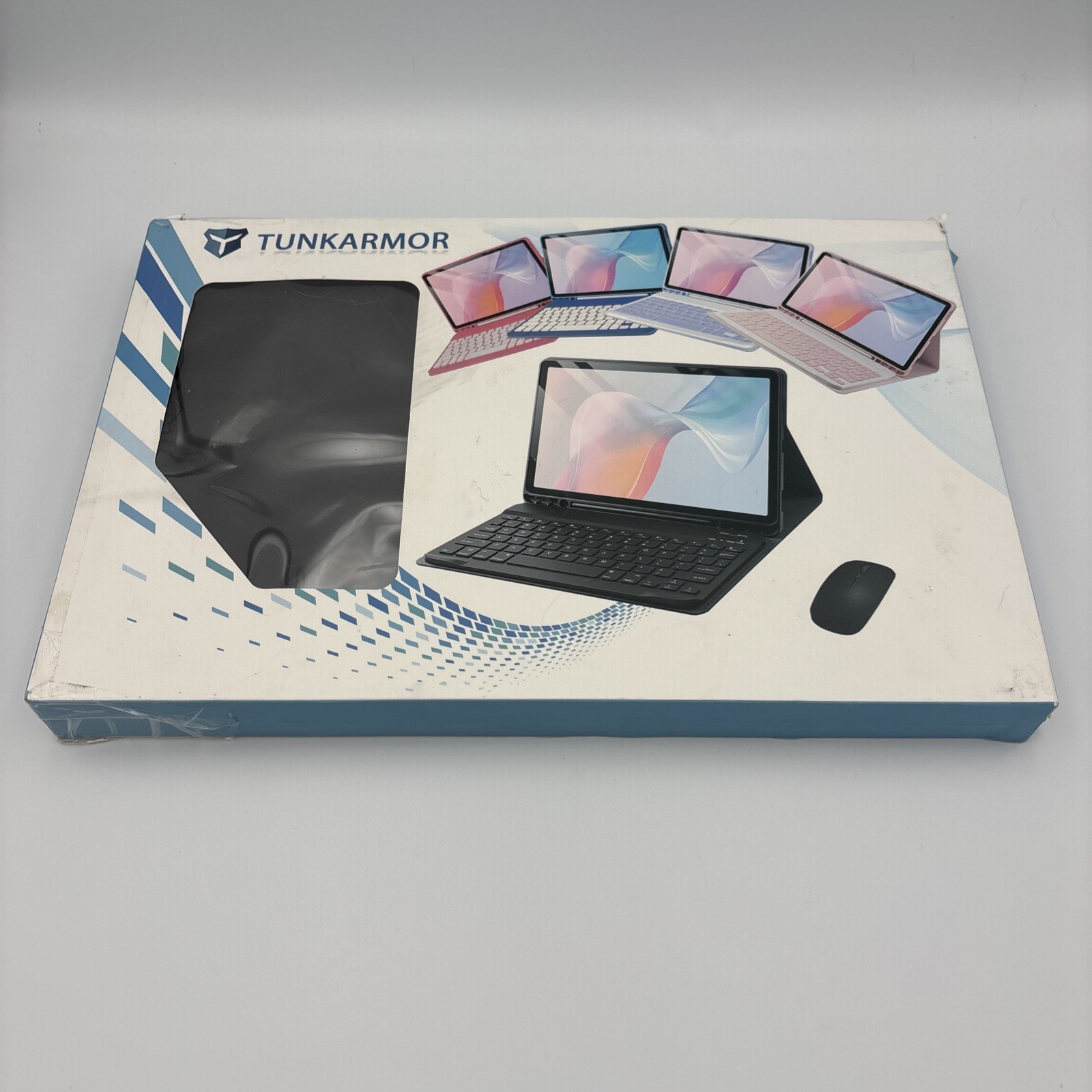 TUNKARMOR Case Keyboard Samsung Galaxy Tab A9+ A11+ 11" Mouse S Pen Holder Black