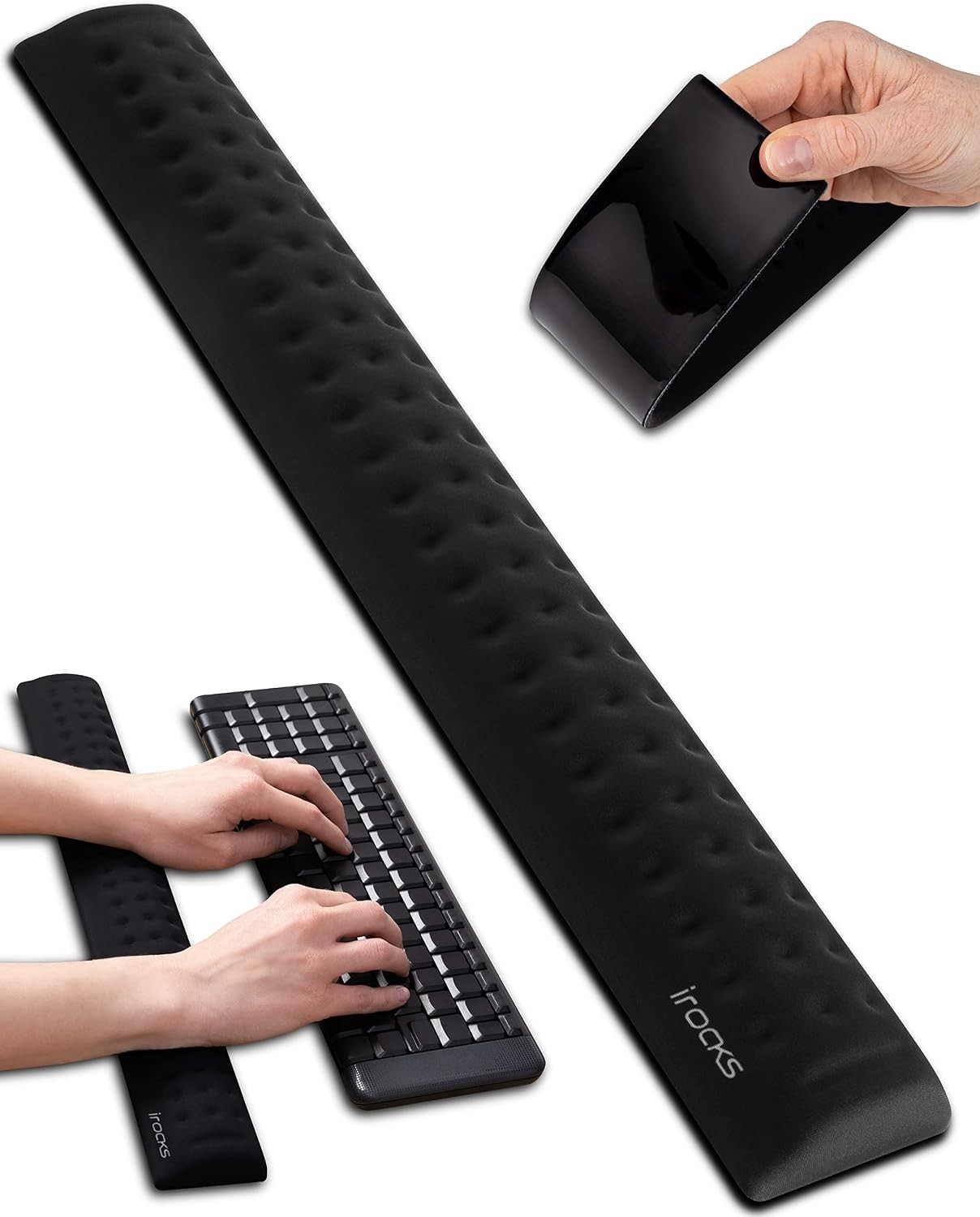 High-Density Memory Foam Wrist Pad - Ultimate Comfort and Support for Keyboards