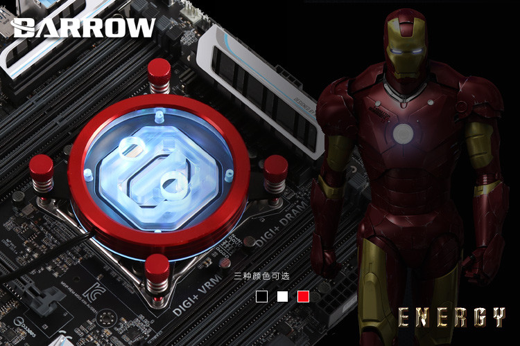 Barrow Energy CPU Block for Intel X99 / X299 - White