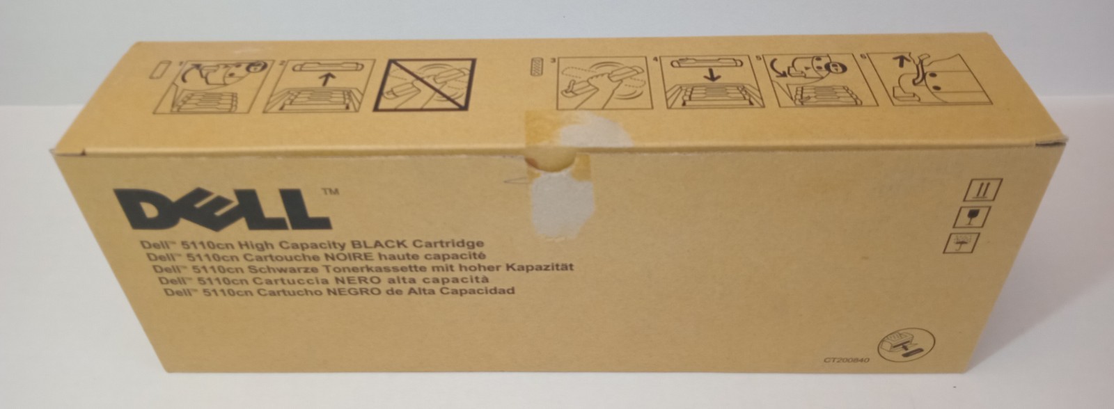 Genuine OEM Dell 5110cn High Capacity Black Cartridge Authentic NEW in OPEN BOX