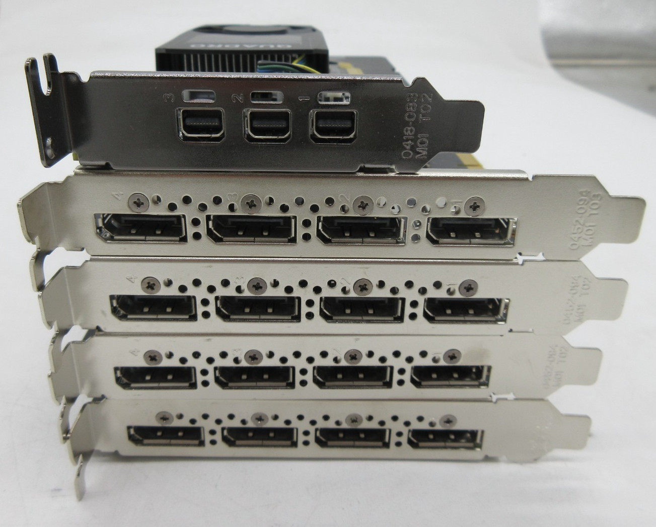 LOT OF 5  NVIDIA Quadro P2000/P400 5GB GDDR5 GPUs
