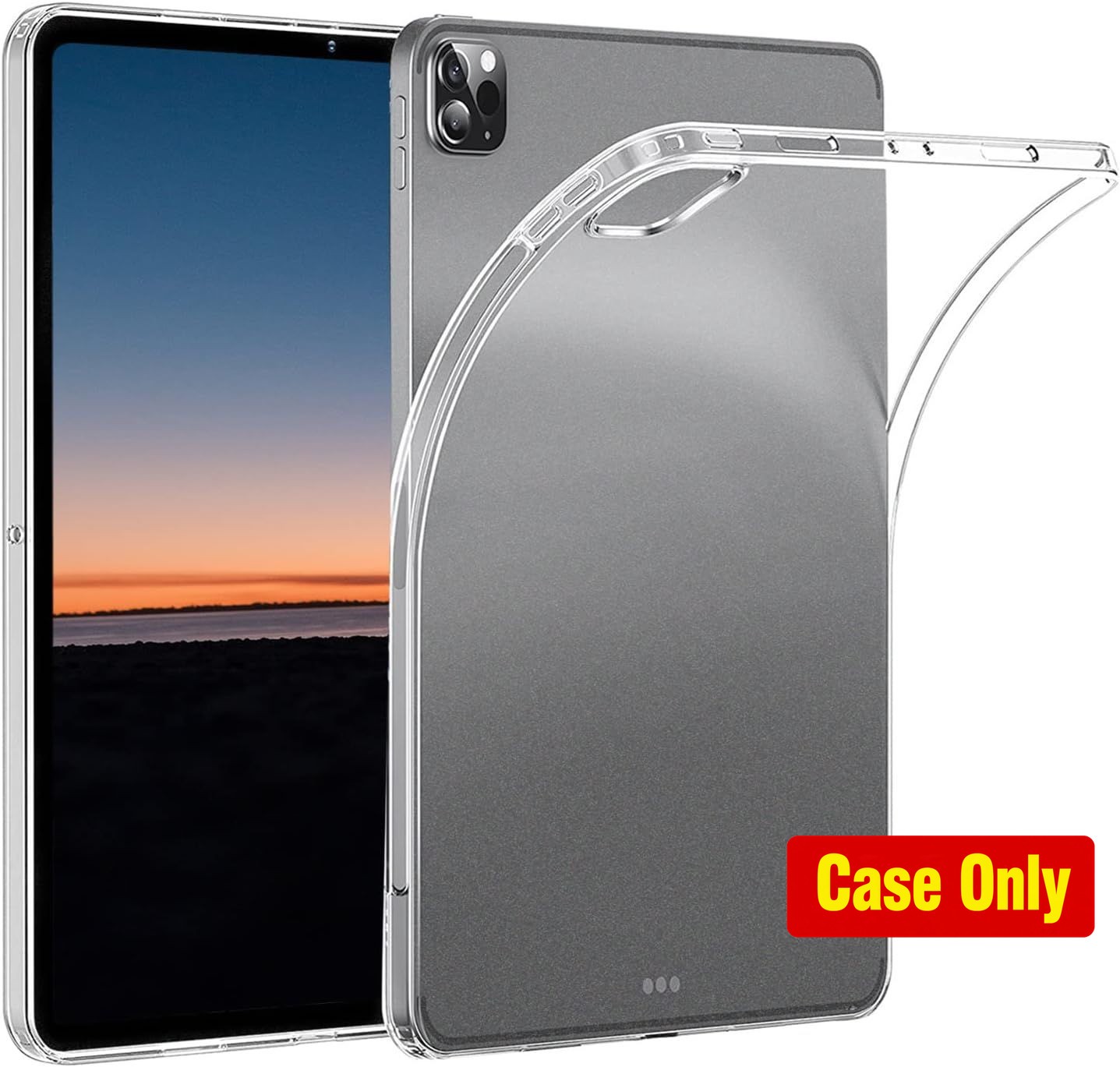 Case for iPad Pro 11 inch (4th/3rd/2nd) - Shockproof Clear TPU Back Cover