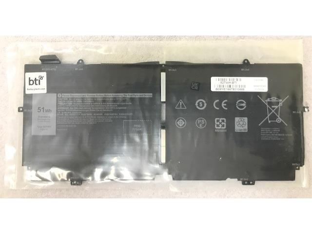 BTI 52TWH NN6M8 Laptop Battery for Dell XPS 13 7390 2-in-1 7.6V 51Wh 52TWH-BTI