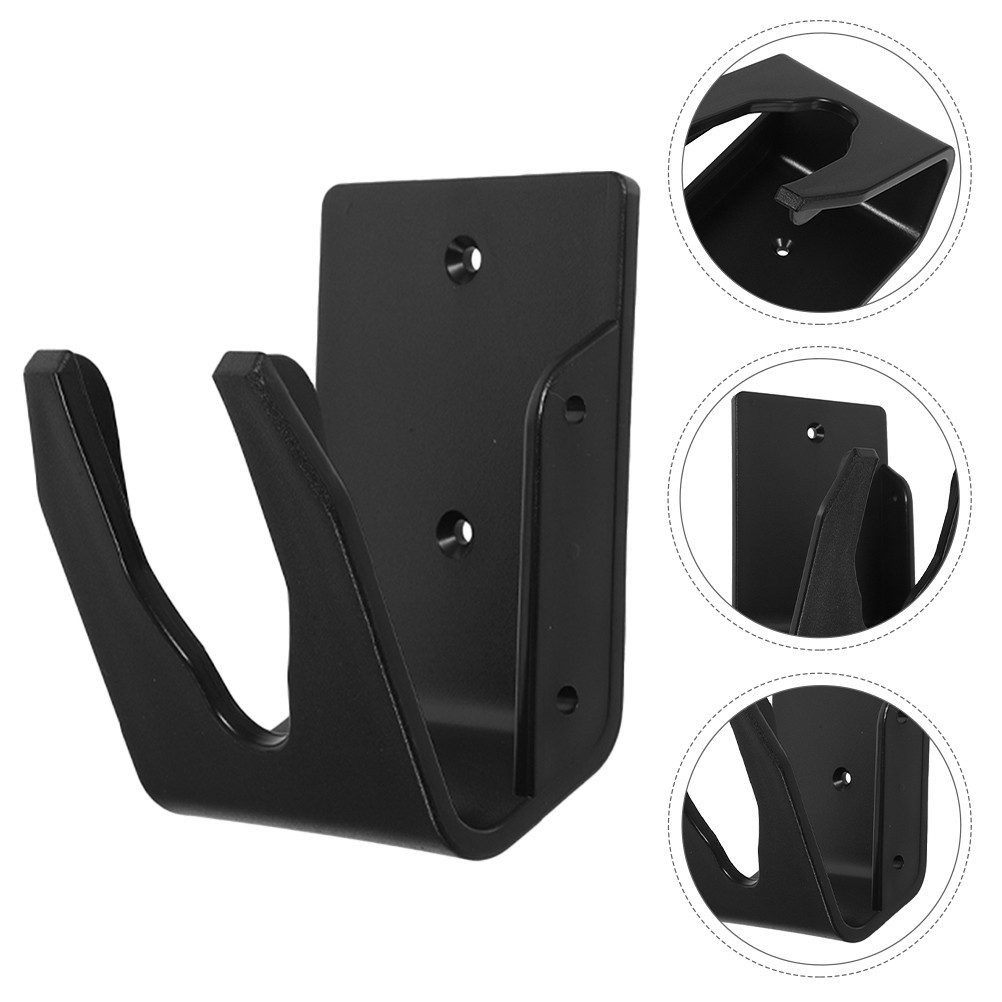 Reusable Black Plastic Wall Mount Holder for Handheld Barcode Scanner Home Use
