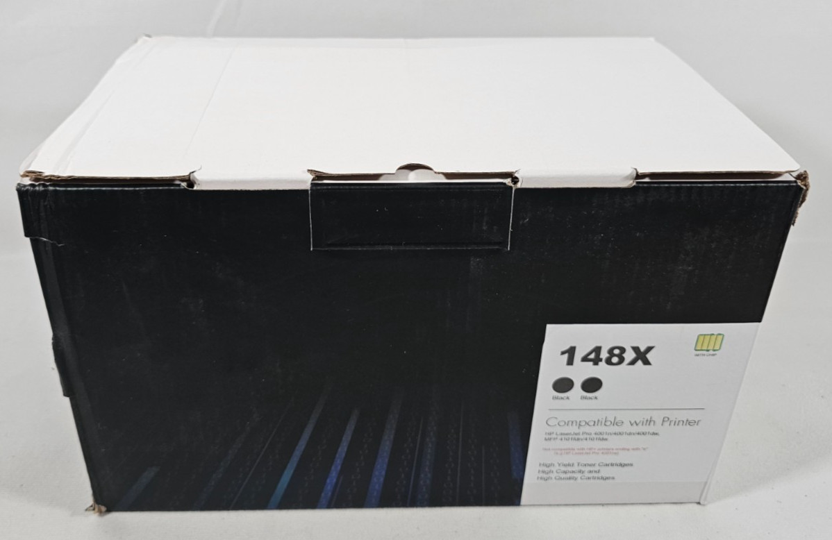 For HP 148X W1480X 2x Toner Cartridges Black Pro 4001n 4001dn 4001dw MFP 4101fdn