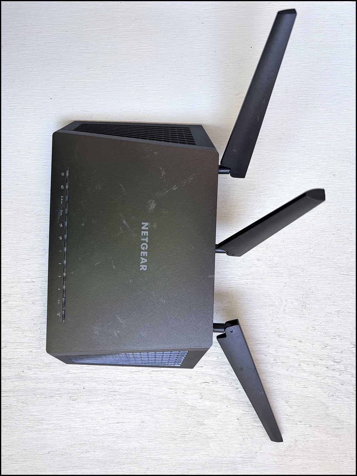 NETGEAR Nighthawk R7000 AC1900 WiFi Router Gigabit Tested Working Black
